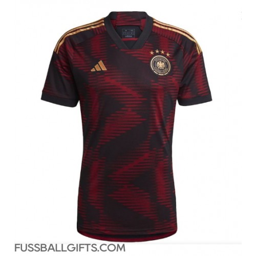 Deutschland Fußballbekleidung Auswärtstrikot WM 2022 Kurzarm